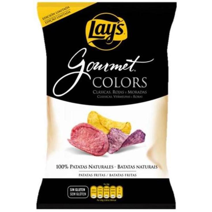PATATAS FRITAS GOURMET COLORS LAYS BOLSA 150 GR
