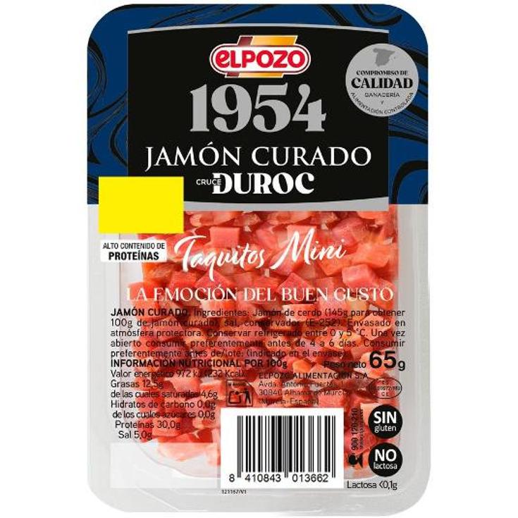 JAMON CURADO TAQUITOS MINI ELPOZO PQTE 65 GR