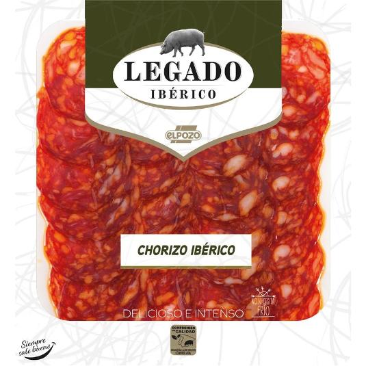 CHORIZO IBÉRICO LONCHAS LEGADO IBER. SOBRE 75 GR