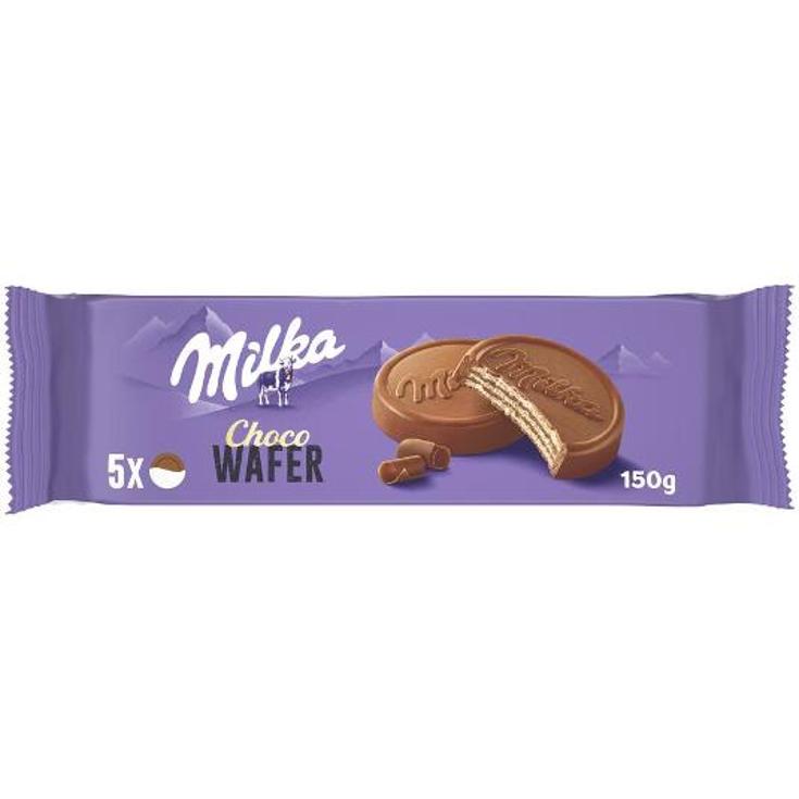 GALLETAS CHOCOWAFER LECHE MILKA PQTE 150 GR