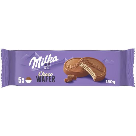 GALLETAS CHOCOWAFER LECHE MILKA PQTE 150 GR