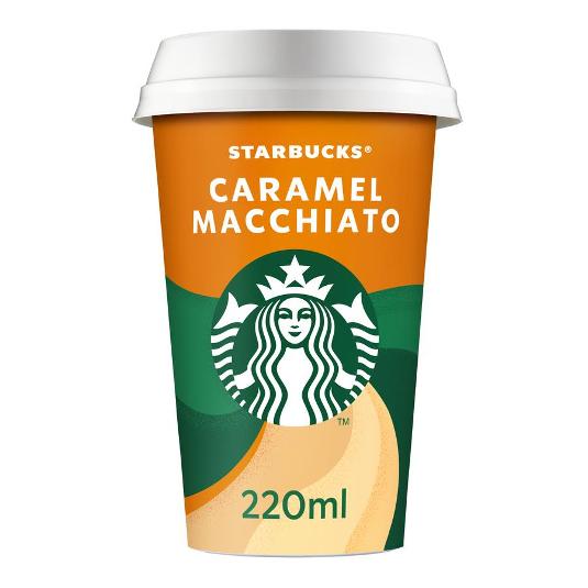 BEBIDA CAFE CARAMELO MACCHIATO STARBUCKS UNIDAD 220 ML