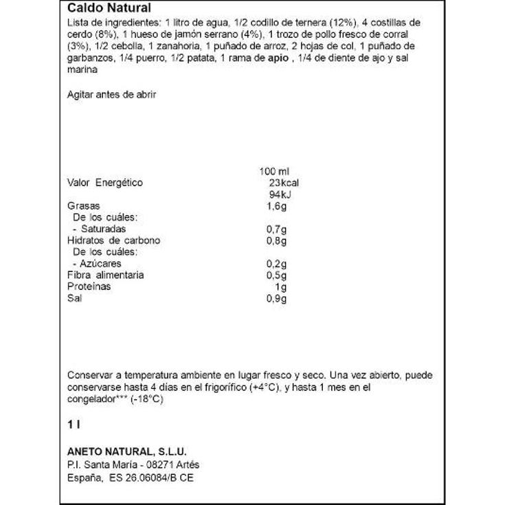 CALDO PUCHERO ANETO BRIK 1 LT