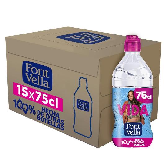 AGUA MINERAL FONT VELLA BTLLA 75 CL