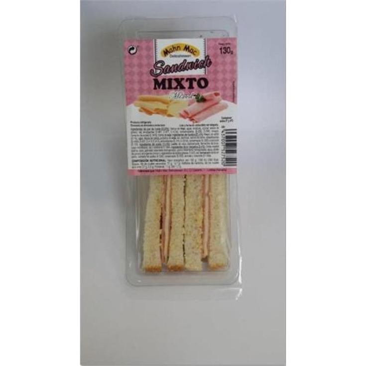 SANDWICH JAMON Y QUESO MAHN MAC UNIDAD 130 GR