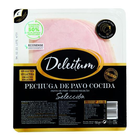 PECHUGA DE PAVO LONCHAS DELEITUM PACK 150 GR