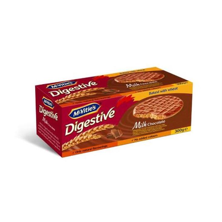 GALLETAS DIGESTIVE CHOC.LECHE MCVITIE S PQTE 300 GR