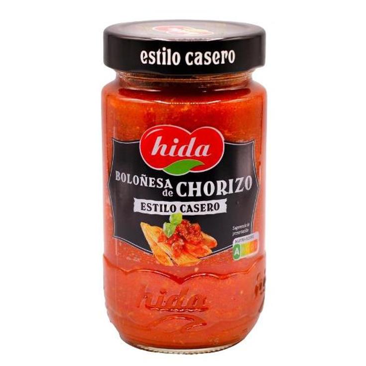 SALSA BOLOÑESA DE CHORIZO HIDA FRASCO 350 GR