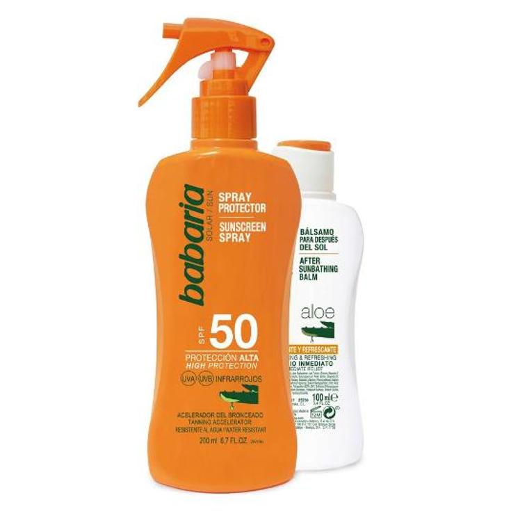 LECHE SOLAR ALOE F/50 BABARIA PISTOL 200 ML