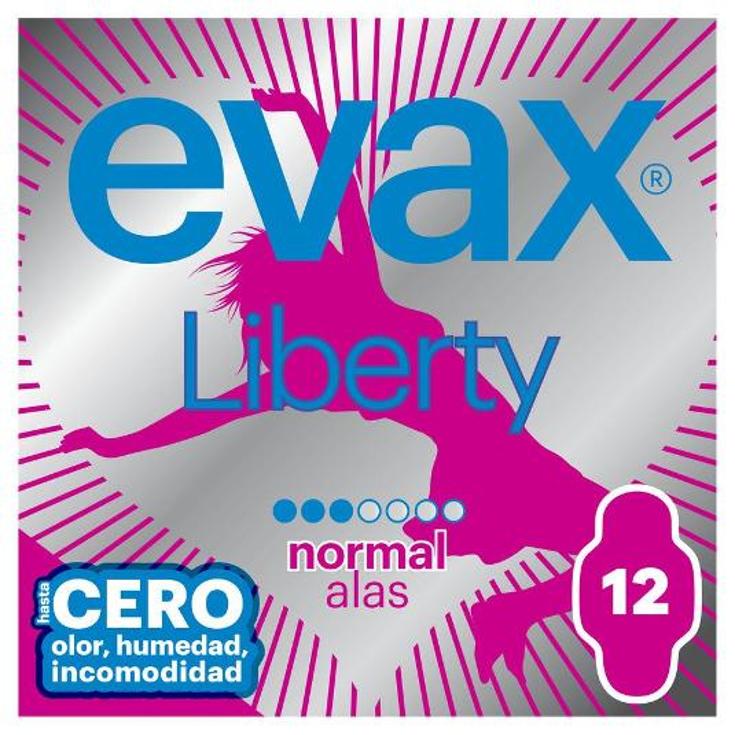 COMPRESAS LIBERTY NORMAL ALAS EVAX PQTE 12 UD