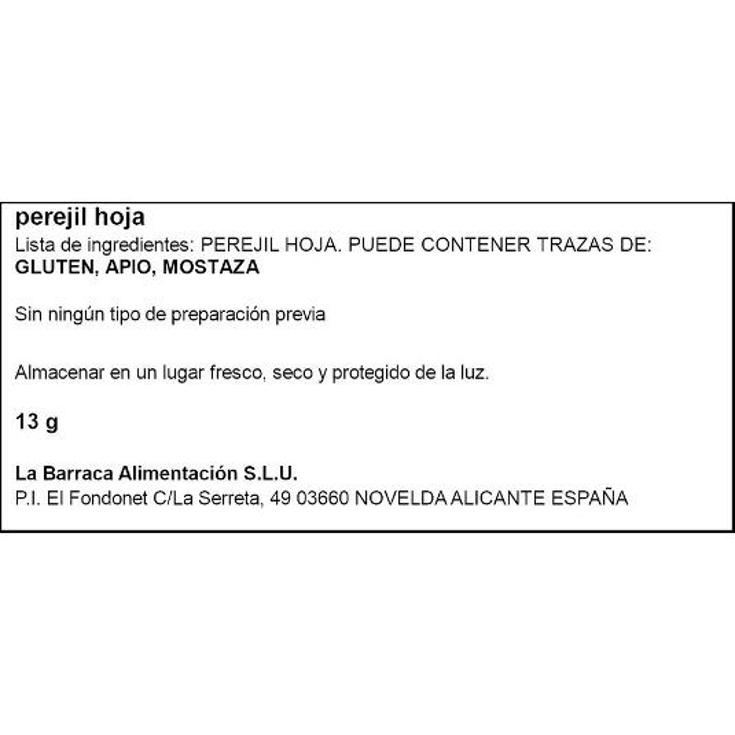PEREJIL 13G SPAR FRASCO 13 GR