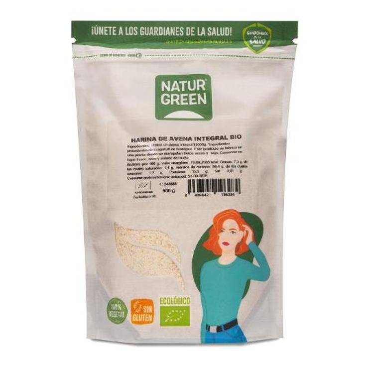 HARINA DE AVENA ECOLOGICA NATURGREEN BOLSA 500 GR