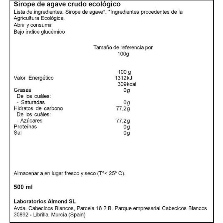 SIROPE DE AGAVE BIO NATURGREEN DOSIF 690 GR