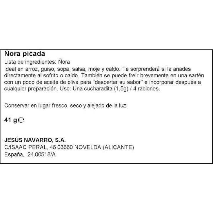 ESPECIAS ÑORA PICADA CARMENCITA TARRO 42 GR