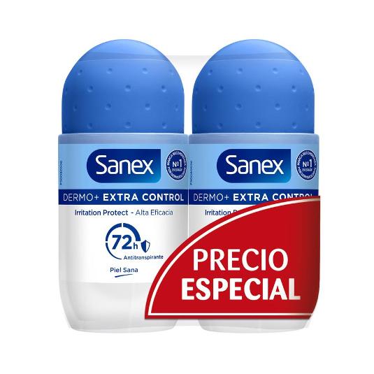 DESODORANTE EXTRACONTROL DUPLO SANEX ROLLON 100 ML