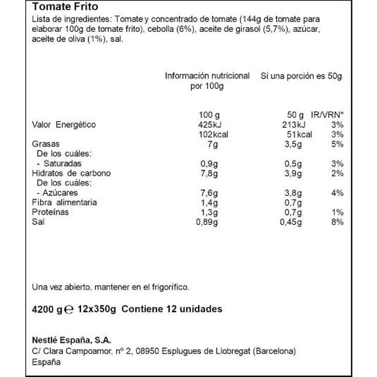 TOMATE FRITO CASERO SOLIS FRASCO 350 GR