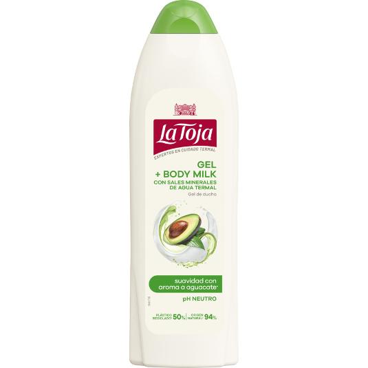 GEL DE BAÑO BODY MILK LA TOJA BTLLA 600 ML