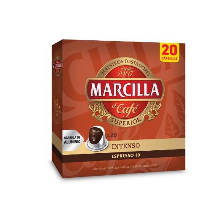 CAPSULAS CAFE INTENSO MARCILLA CAJA 20 UD
