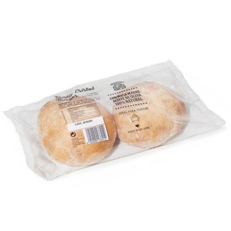 PAN BURGER CRISTAL C/MASA MADRE PANAMAR PACK 160 GR