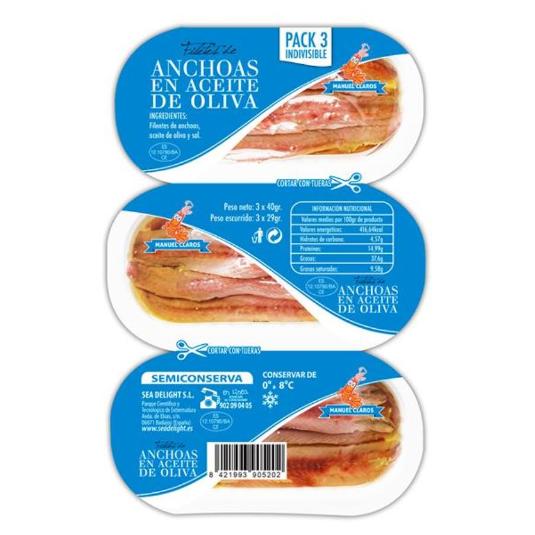 ANCHOAS ACEITE OLI.V.EXTRA TRIO M CLAROS BDJA 75 GR