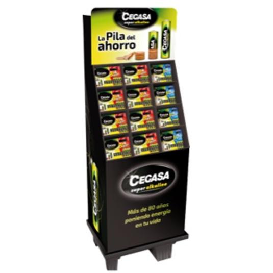EXPOSITOR PILAS 108 UNIDADES CEGASA BOX 1 UD
