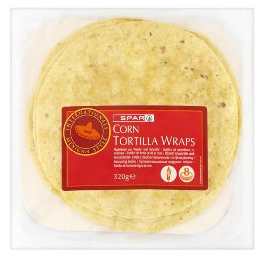 TORTILLA MAIZ WRAP SPAR BOLSA 320 GR