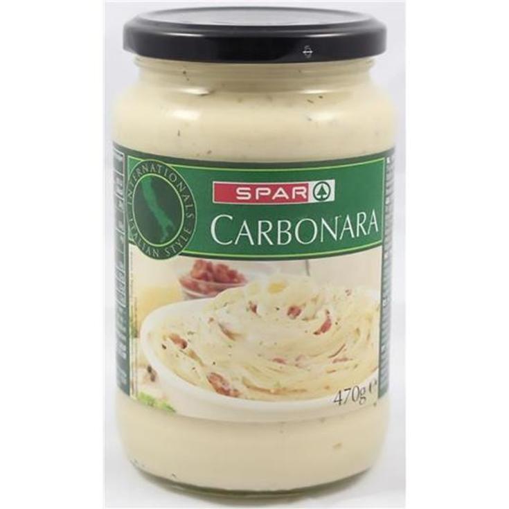 SALSA CARBONARA SPAR TARRO 390 GR