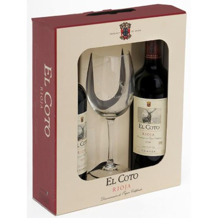 ESTUCHE RIOJA CRIANZA 2BOT+COPA COTO ESTCH 150 CL