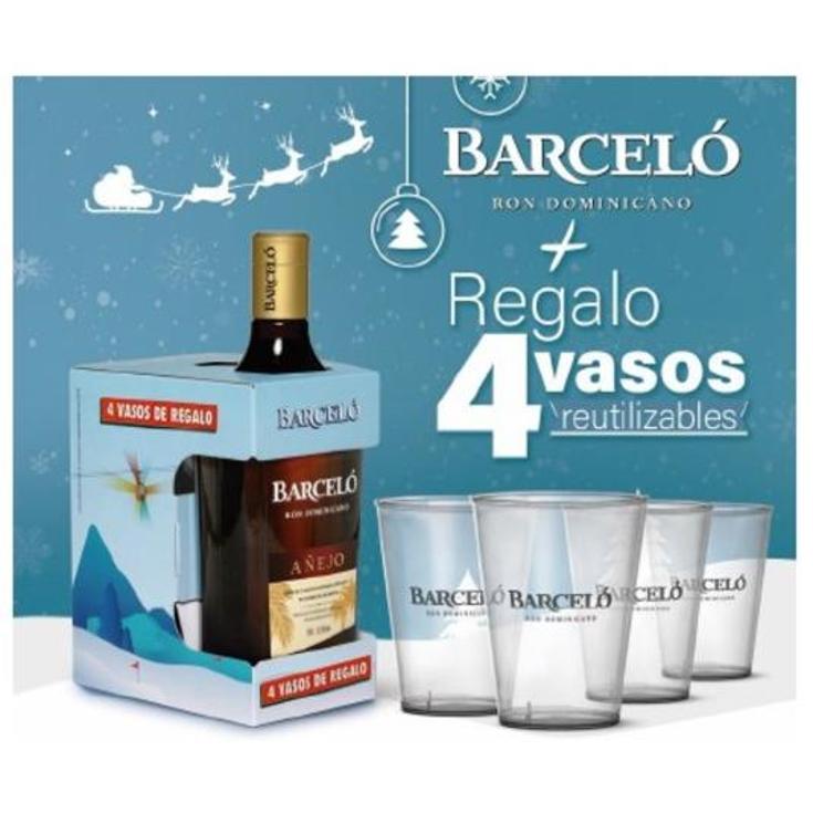 EXPOSITOR RON BARCELO+VASOS BOX 1 UD