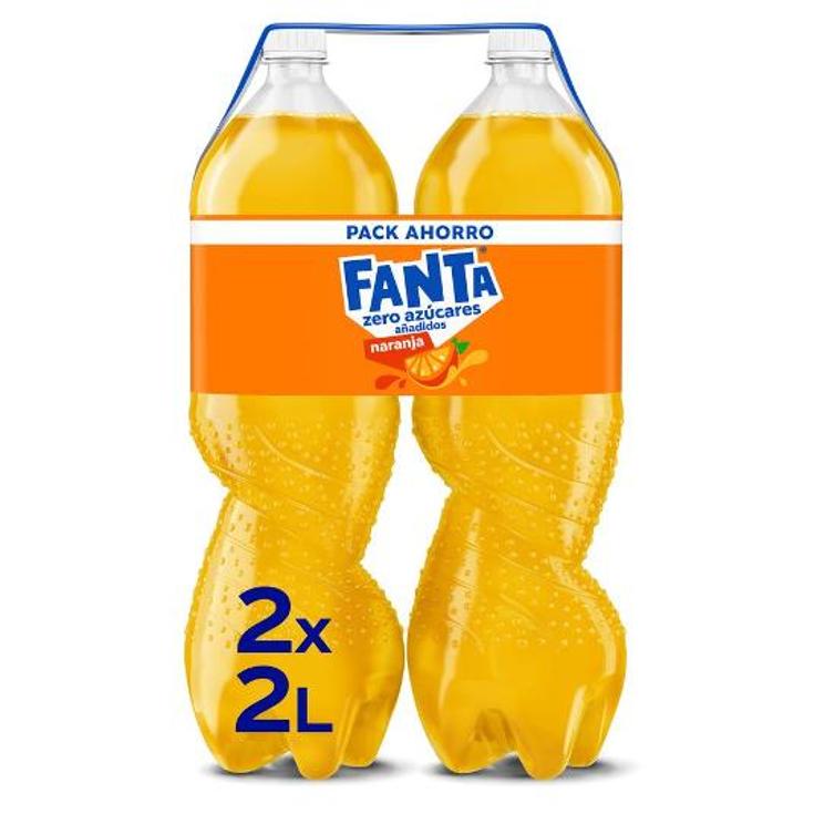 FANTA NARANJA ZERO 2X2L. FANTA PACK 4 LT