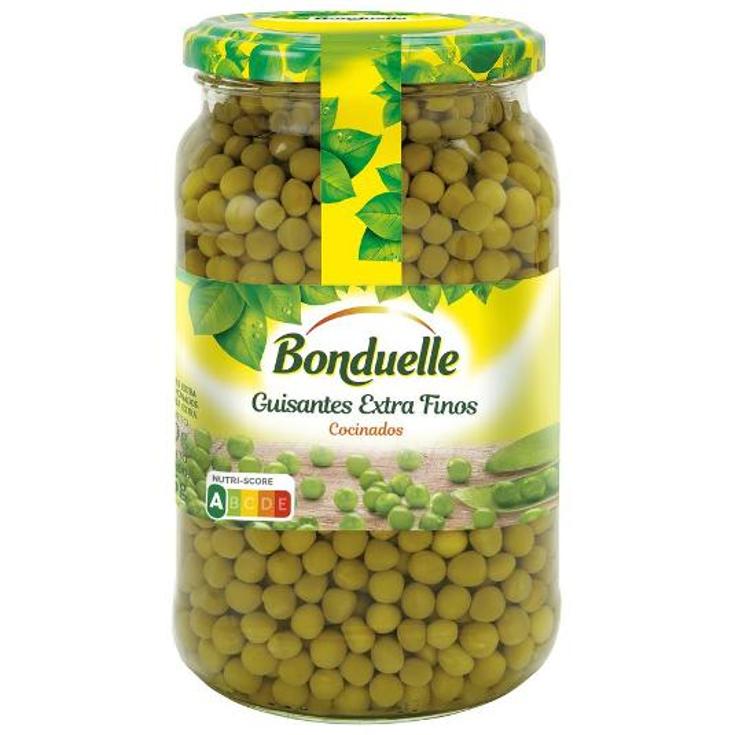 GUISANTES COCINADOS EXTRA FINOS BONDUELLE FRASCO 465 GR