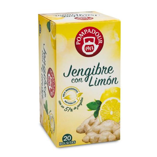 INF.JENGIBRE CON LIMON 20 SOB. POMPADOUR CAJA 20 UD