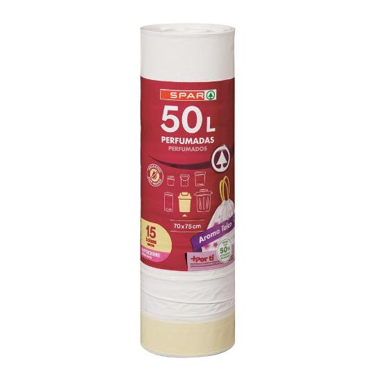 B. BASURA BLANCA PERFUM.50L SPAR PQTE 15 UD