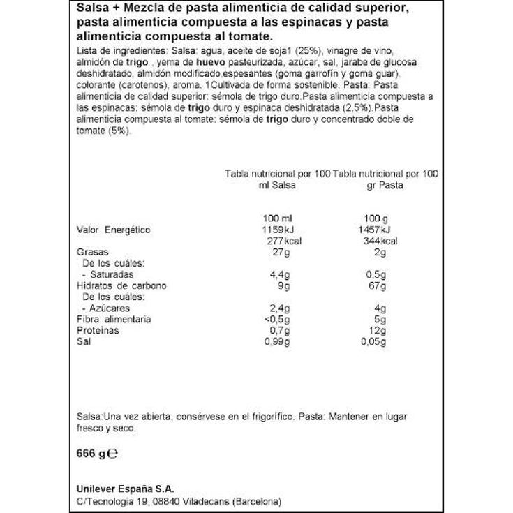 MAYONESA 425 ML+HELICES GALLO LIGERESA PACK 675 GR