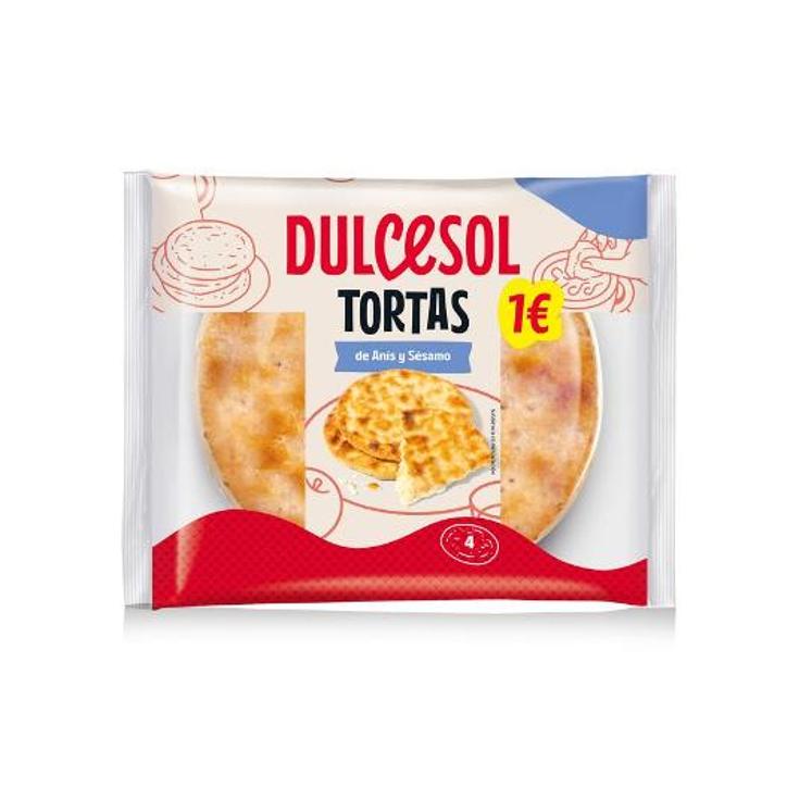 TORTAS ANIS Y SESAMO DULCESOL PQTE 134 GR