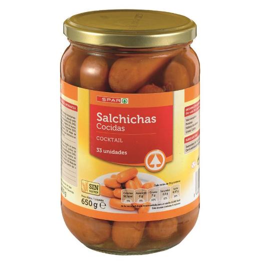SALCHICHAS COCKTAIL SPAR FRASCO 400 GR