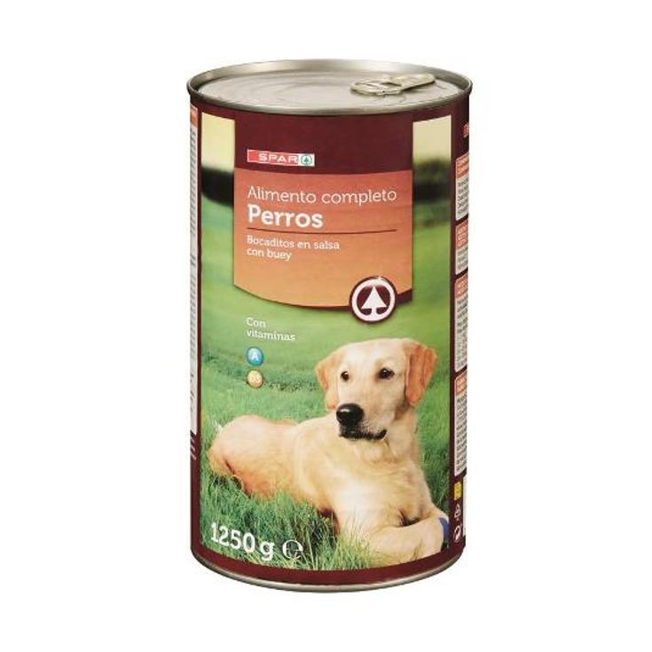 COMIDA PERRO BOCADITO BUEY SPAR BOTE 1250 GR