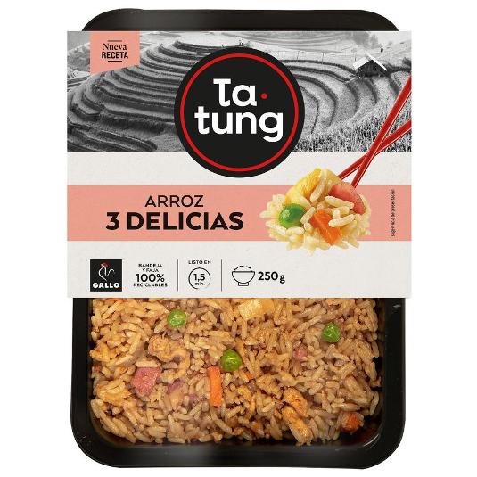 ARROZ 3 DELICIAS TA-TUNG BDJA 250 GR