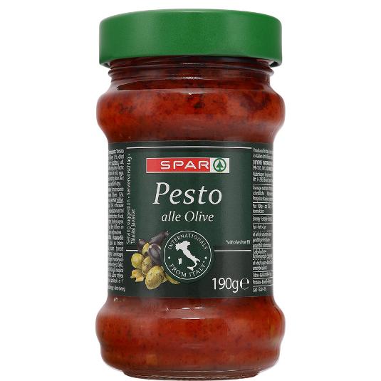 SALSA PESTO OLIVAS SPAR I. TARRO 190 GR