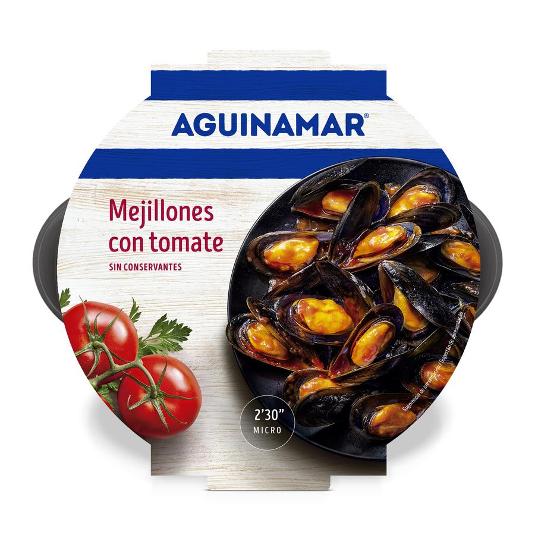 MEJILLONES SALSA TOMATE AGUINAMAR BDJA 500 GR