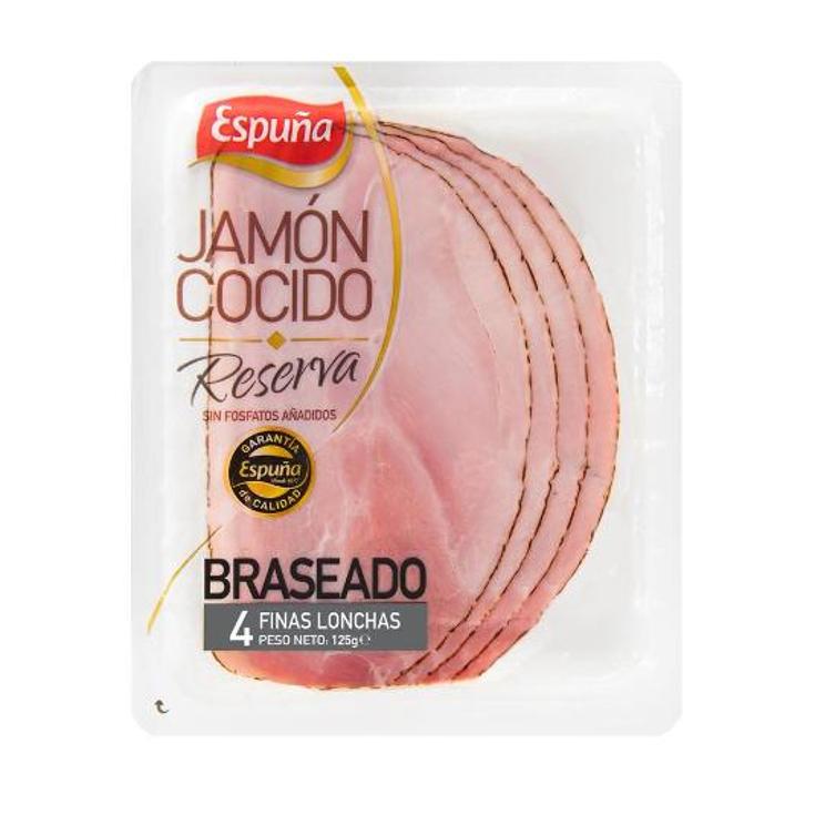 JAMON COCIDO BRASEADO ESPUÑA PQTE 125 GR