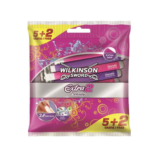 MAQ.AFEITAR EXTRA II BEAUTY 5 WILKINSON BOLSA 5 UD