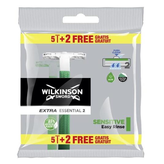 MAQ.AFEITAR EXTRA II PREC.. 5+2 WILKINSON BOLSA 56 GR