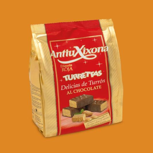 DELICIAS TURRON AL CHOCOLATE ANTIU XIXONA PQTE 125 GR