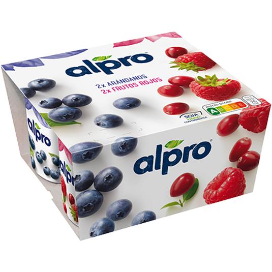 YOGUR VEGETAL ARAND/FRUT.ROJOS ALPRO PACK 500 GR