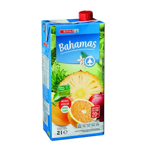 BEBIDA REFRESCANTE BAHAMAS SPAR BRIK 2 LT