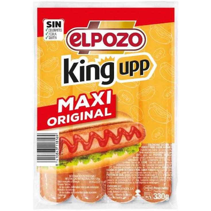 SALCHICHAS KING UPP ORIGINAL ELPOZO PQTE 330 GR