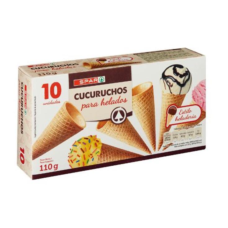 CUCURUCHOS PARA HELADOS X10 DICAR PQTE 110 GR