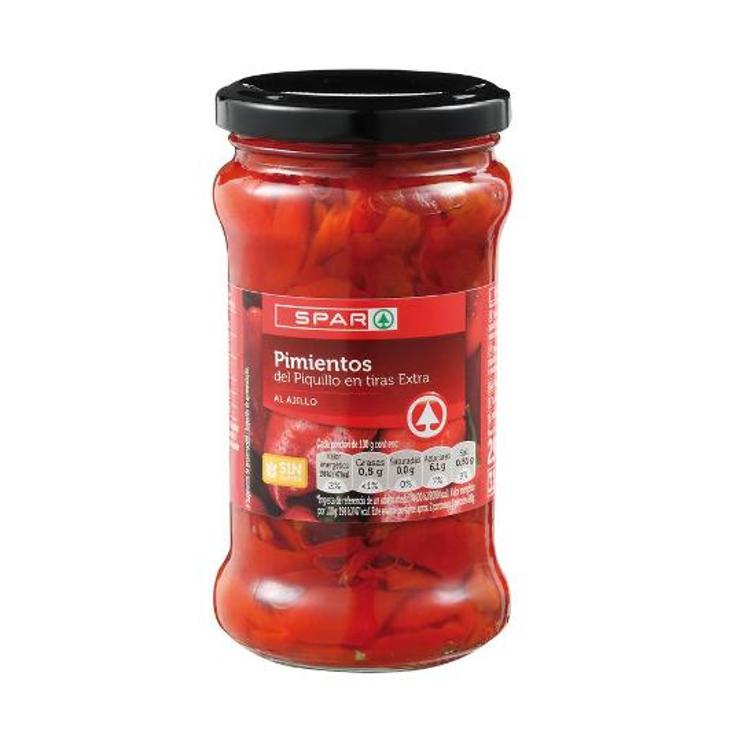 PIMIENTO PIQUILLO C/AJO SPAR FRASCO 225 GR