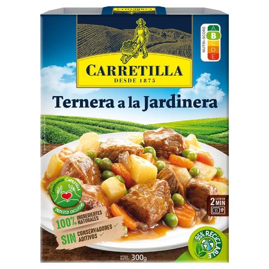 TERNERA A LA JARDINERA CARRETILLA BNDEJA 275 GR